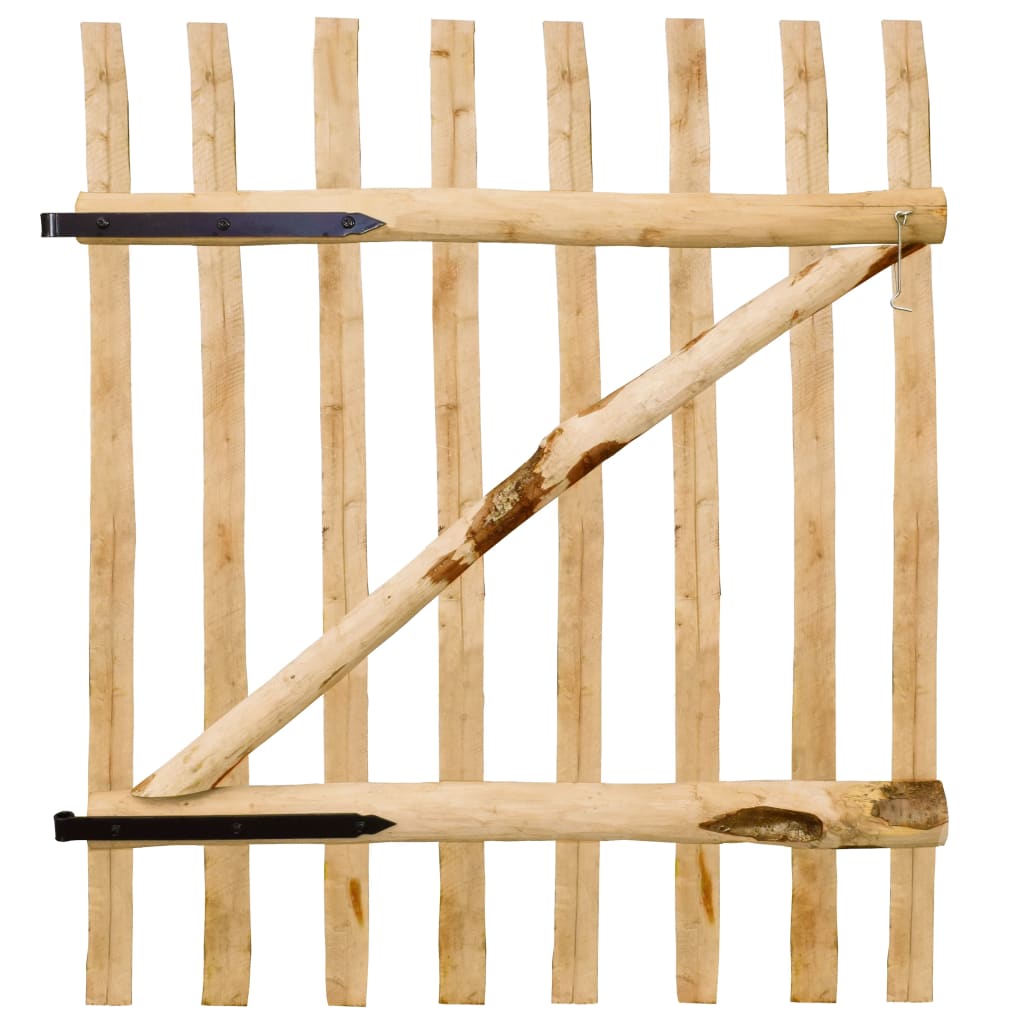 Vidaxl Wooden Gate, Hazel, 100X120 Cm