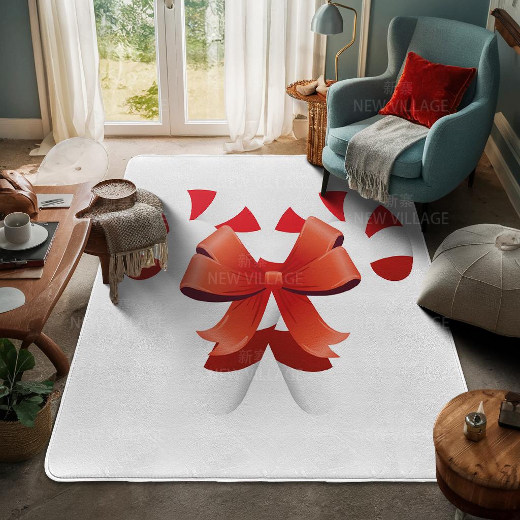 House Entrance Carpet Home Door Mat Living Room Bath Foot Bathroom Non-slip Water Absorption Rugs Bath Merry Christmas Winter