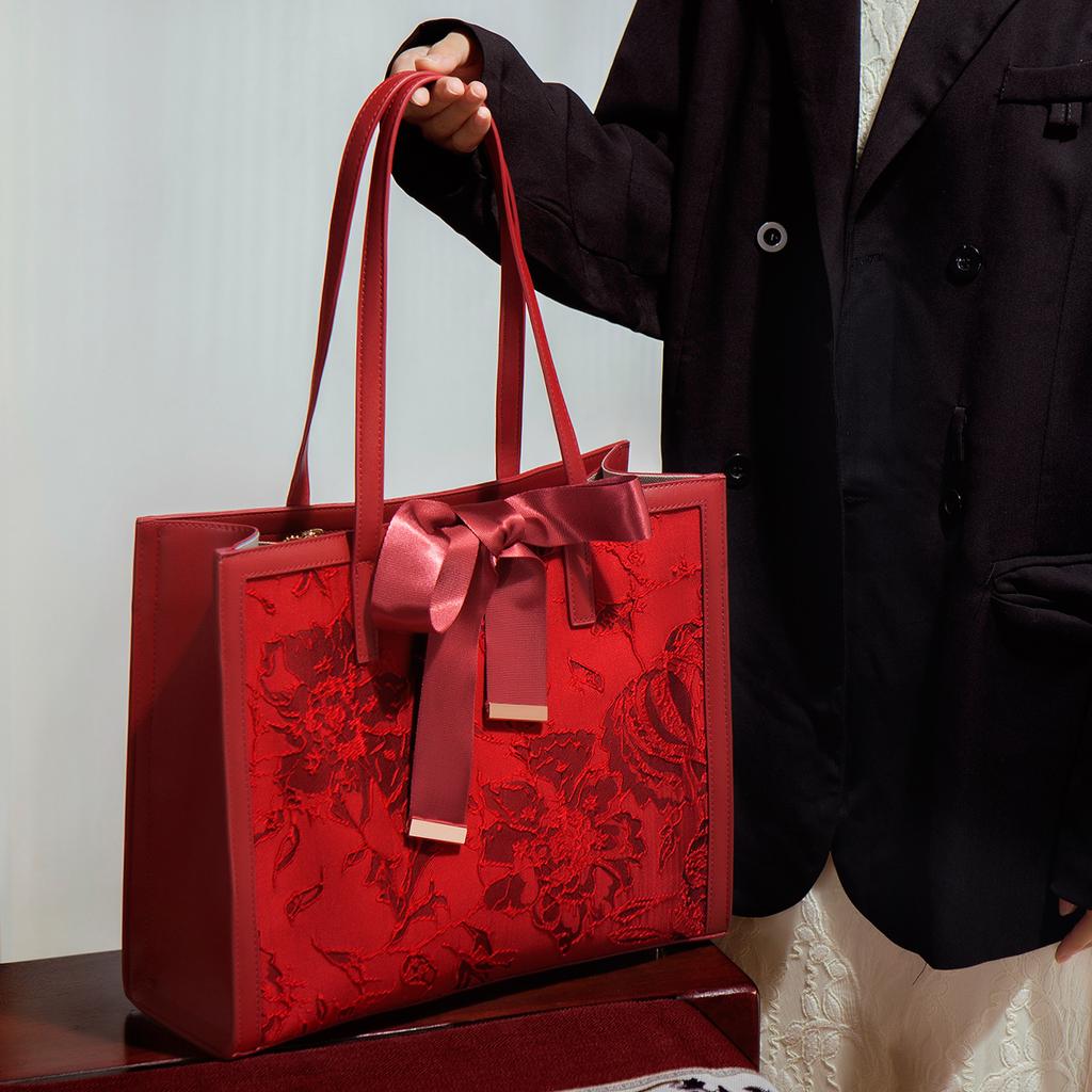 Large Capacity Handbag, Wedding Gift, Bride Daughter Mother Bag, Mother-In-Law Wedding Bag