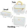 2025 New 3 Bags Set Women Makeup Bag Large Capacity Cosmetic Toiletry Storage Pouch Handbag Make Up Square Zipper Quilting Bag