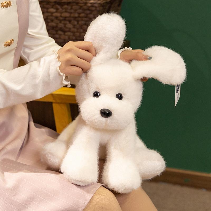New Meigehai Hello Animal Series Cute Plush Doll Doll Riss Fox White Puppy Soothing Gift