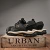 Fashion Non-Slip Walking Sandals Leisure Walk Outdoor Beach Flats Anti-collision Toe Driving Shoes Handmade Men Summer Mesh Footwear