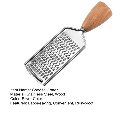 Gemüseraspel Bequemer Griff Einfache Bedienung Dick Rostfrei Leicht zu Reinigen Reibe Edelstahl Schokolade Zitrone Käsereibe für Küche