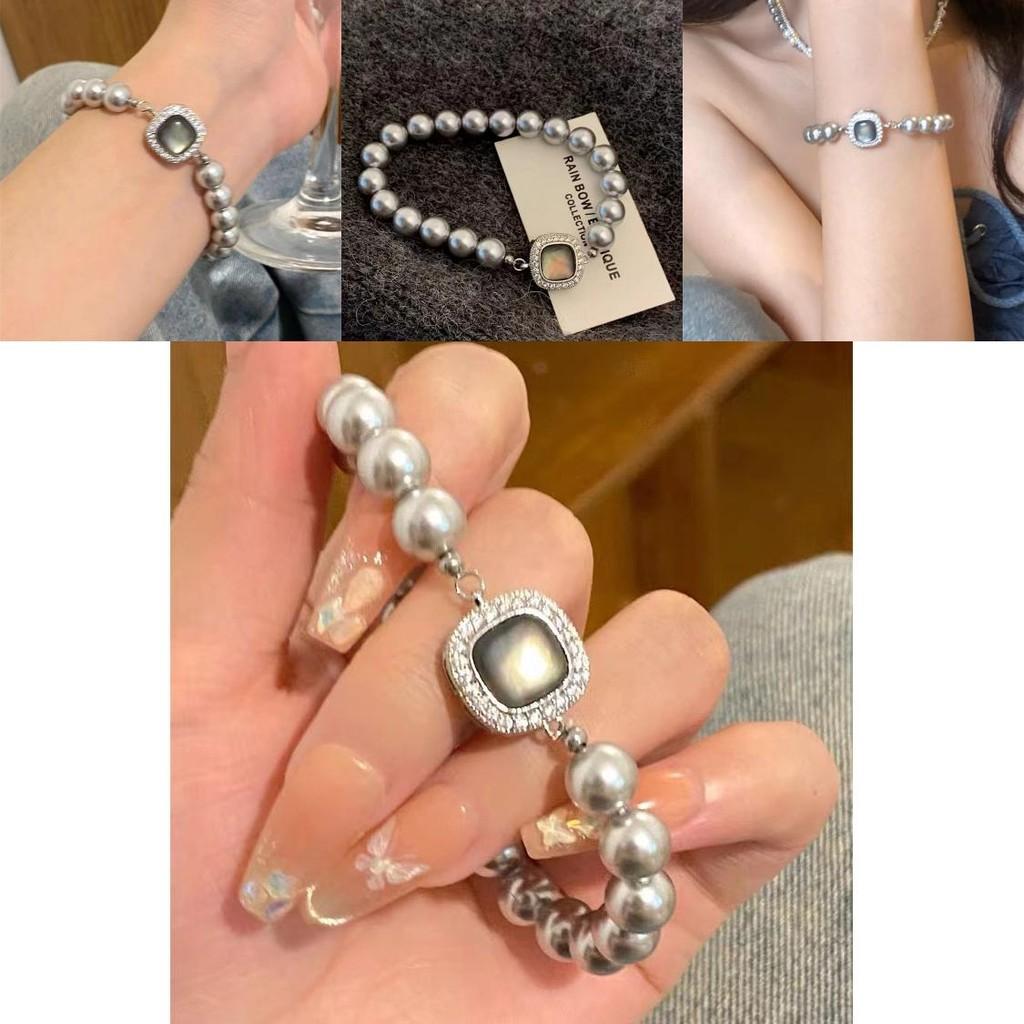 Geometric Pearl Bracelet For Women Elegant And High-end Light Luxury Fashion