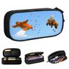 Grizzy And The Lemmings Pencil Cases Animation Pen Holder Bags Girl Boy Big Capacity Office Cosmetic Pencilcases