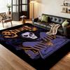 Dark Gothic Skeleton Bishop Rectangular Rug Soft Nonslip Carpet For Hallway Doorway Kitchen Home Decor Great Holiday Gift