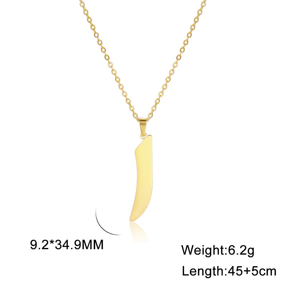 

Cazador Gold Color 28 Arabic Letter Necklace for Women Stainless Steel Arab Alphabet Pendant Choker Necklaces Jewelry 2025 Trend Silver&45-50cm