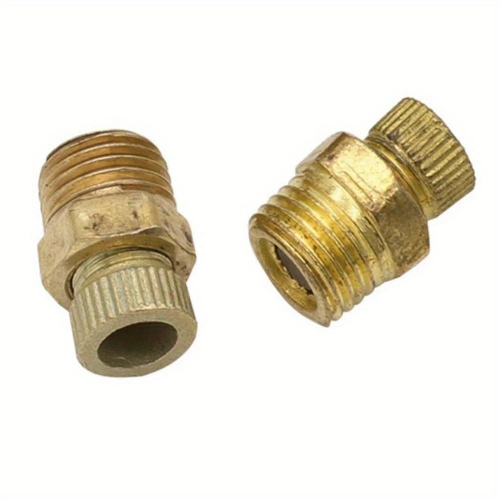 2PCS Small Air Pump Accessories Silent Air Compressor Drain Valve Screw Copper Hand Tools Hardware Accessories