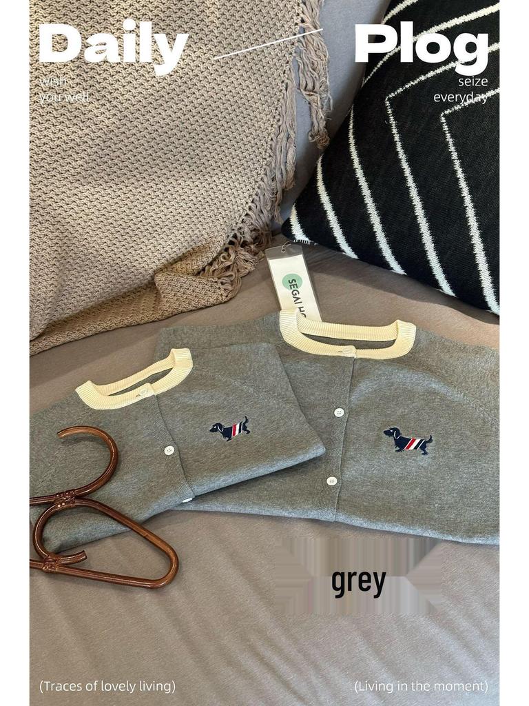 Trendiger Strick-Cardigan für Jungen, Mädchen und Paare – Frühling & Herbst TB Welpen-Design