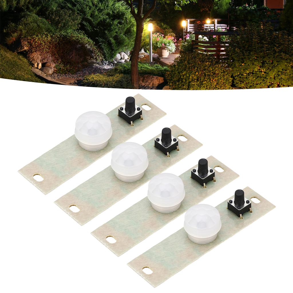 4Pcs Solar Lampe Platine Infrarot Körper Induktion Controller Modul 3,7 V Elektronische Komponente