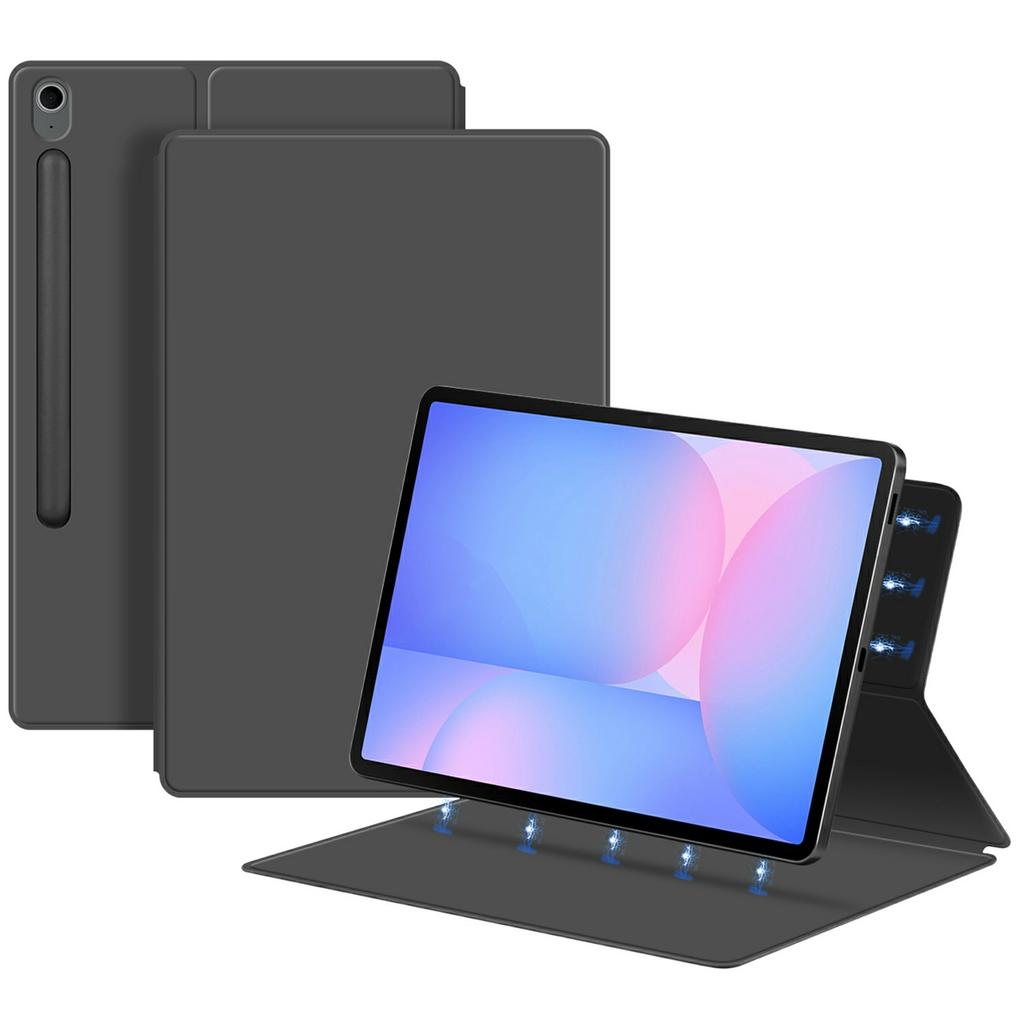 For Samsung Galaxy Tab S10 FE+ Case Stand Magnetic Leather Tablet Cover with Auto Sleep/Wake