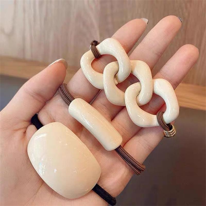 New Korea Women Hair Ropes SetTemperament Hair Bands Elastic Rubber Band Ponytail Holder Gum for Hair Ties Scrunchies Hairband