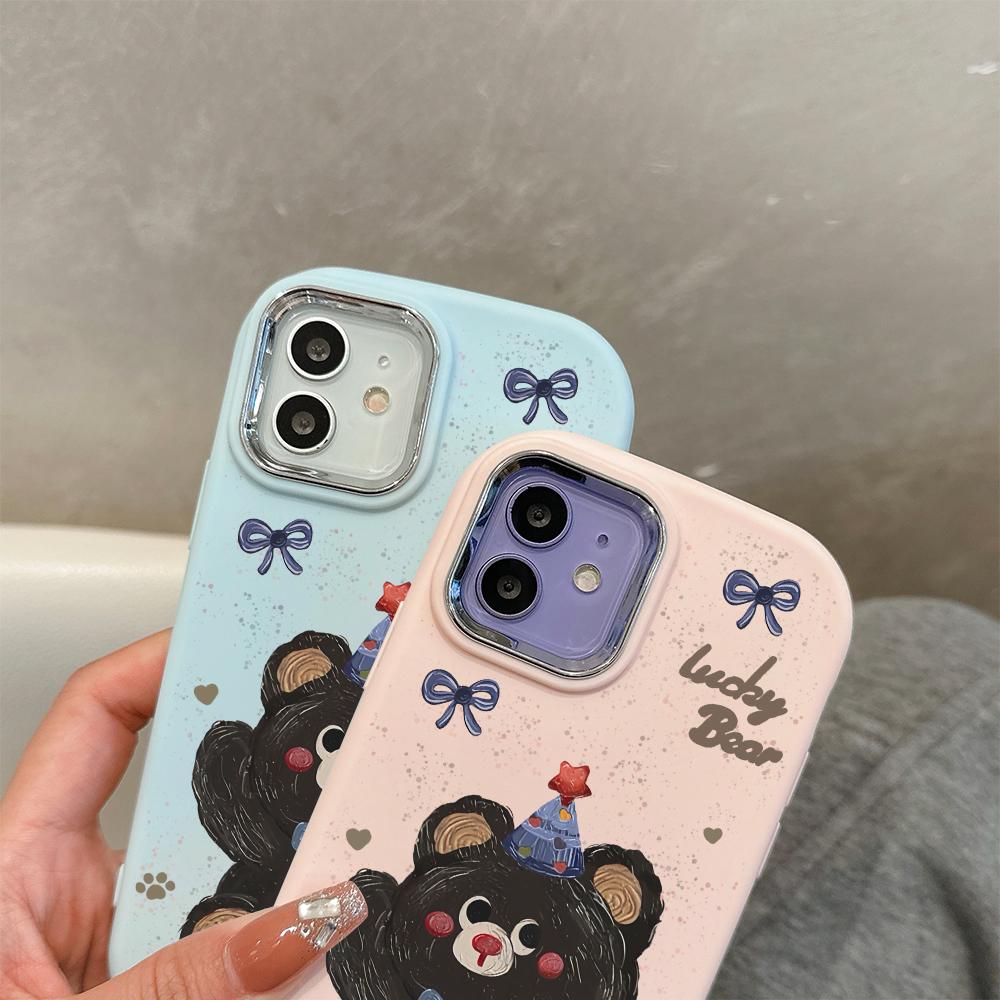 Einfarbige silberne Randlinse Fettgehäuse Weiche TPU-Flüssigsilikonabdeckung Stoßfeste Telefonhülle für Huawei Honor iPhone Infinix Tecno Vivo