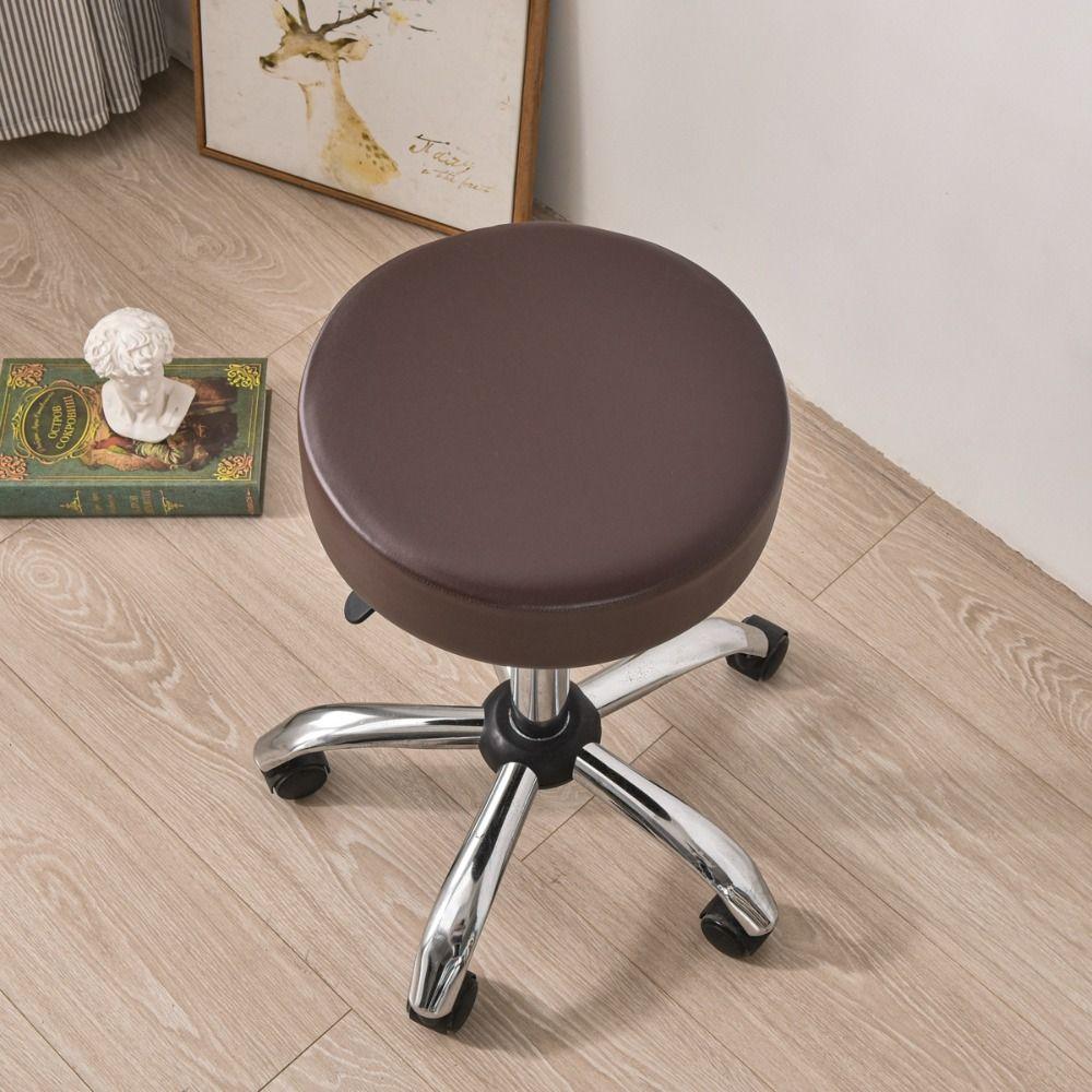 Rotundity Round Stool Cover PU PU Waterproof Chair Cover Soft Barstool Covers  Family