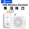 Wireless Doorbell Home Intelligent Welcome Doorbell Waterproof Door Bell 150M Remote Control USB Adapter Easy To Install