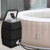 Hot Tub Spa Heater Pump Cover Inflatable Hot Tub Insulated Pump Cover with Zipper Opening And Transparent PVC Top Window for Most Spa Heater Pumps