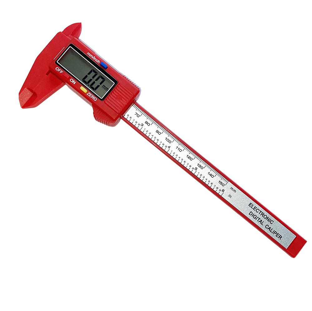 Koravo Electronic Digital Display Vernier Caliper 0-100-150mm All Plastic Digital Small Mini Silver Series Made In China