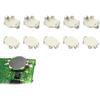 YUWENW CR1616 Button Battery Holder, Pack of 10, Button Battery Replacement Socket Holder, Advanc...