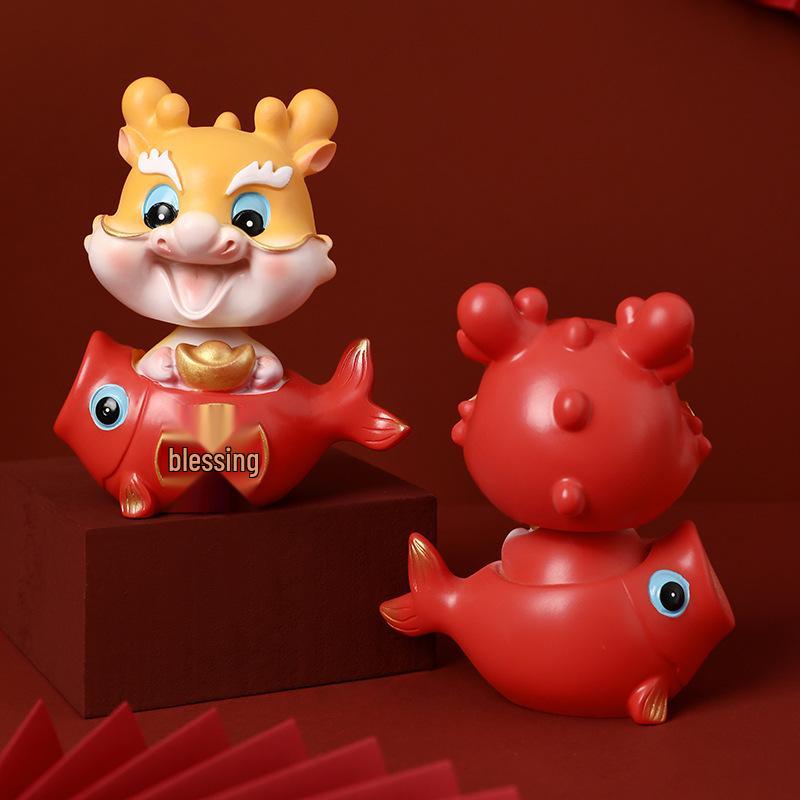 3D Creative Dragon Ornament: New Year Office Decorations & Small Gifts