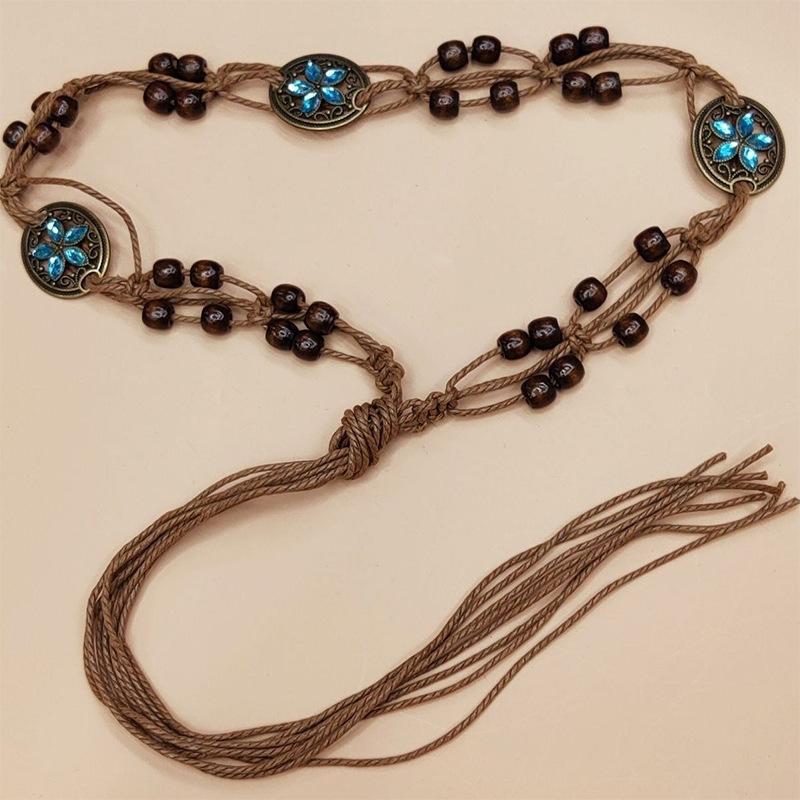 Korean Style Decorative Women's Casual Waist Chain Hand-woven Belt Bohemian Women's Waist Belt
