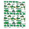 Cartoon Truck Printed Flannel Blanket Portable Office Nap Blanket Sheet Bedspread