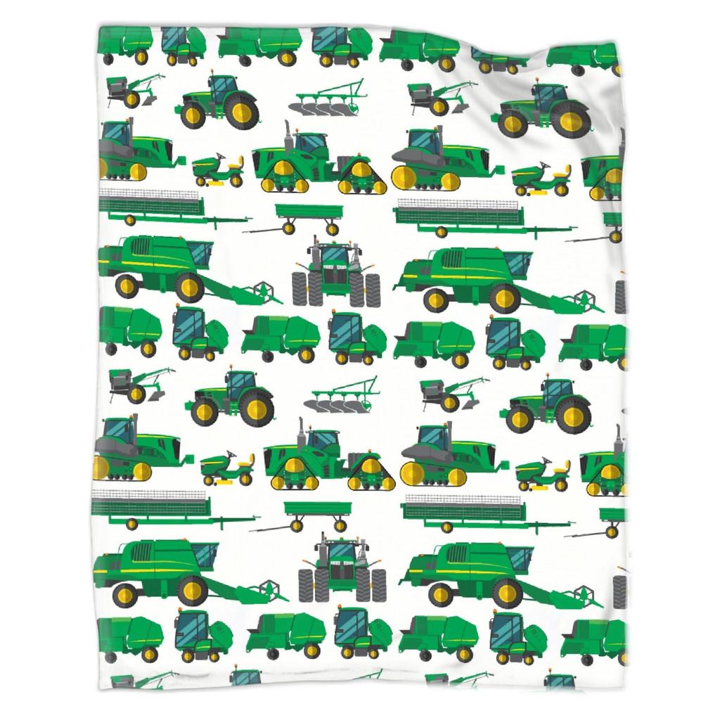 Cartoon Truck Printed Flannel Blanket Portable Office Nap Blanket Sheet Bedspread