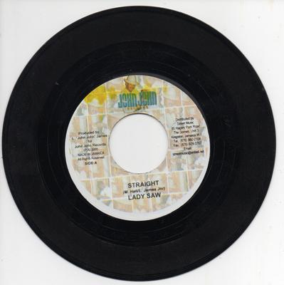 7inch Record LADY SAW - Straight NONE John John Recor 2005 Jamaica Reggae, Ska & Dub Used