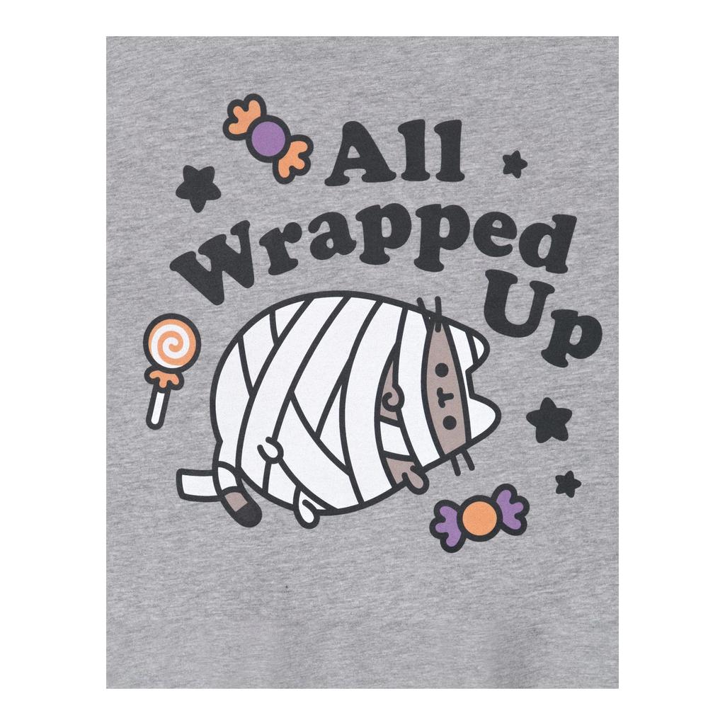 Pusheen Womens/Ladies All Wrapped Up Halloween T-Shirt