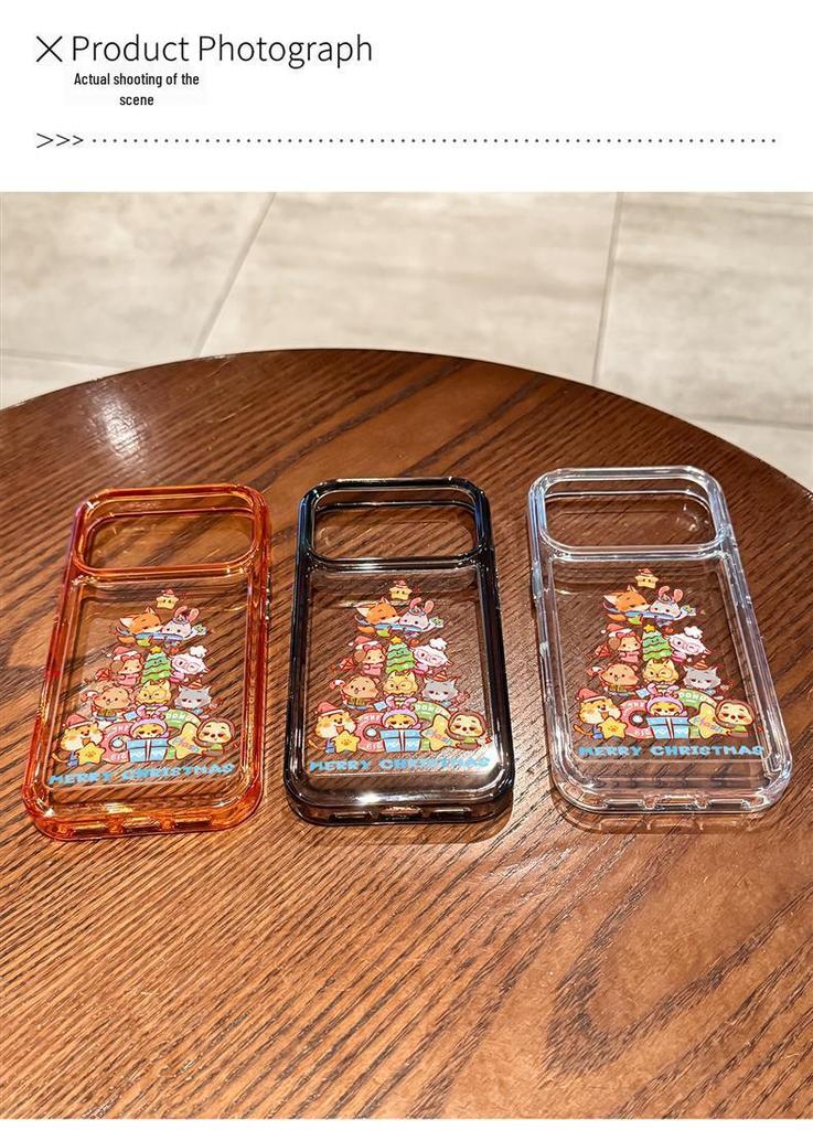 Luxus Weihnachten Tier Stadt Hülle für iPhone 17 Pro Max/16 Pro