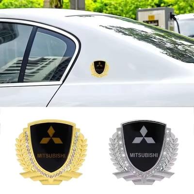 Metal Car Trunk Body Side Styling Badge Sticker for Emblem Lancer 10 9 Pajero Outlander Eclipse Mirage Montero L200