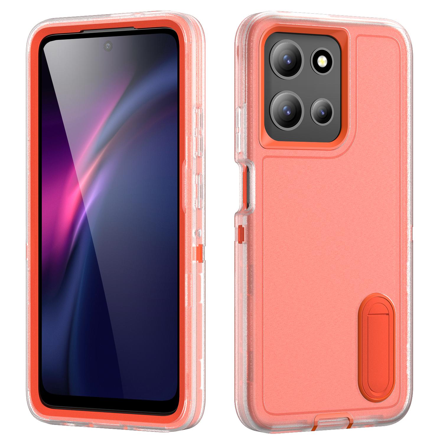 

3в1 Motorola Moto G Play G Power G Stylus G Pure G 5G 2025 2024 2023 2022 2021 противоударный чехол-подставка для телефона G Styus5G (2024 прозрачный