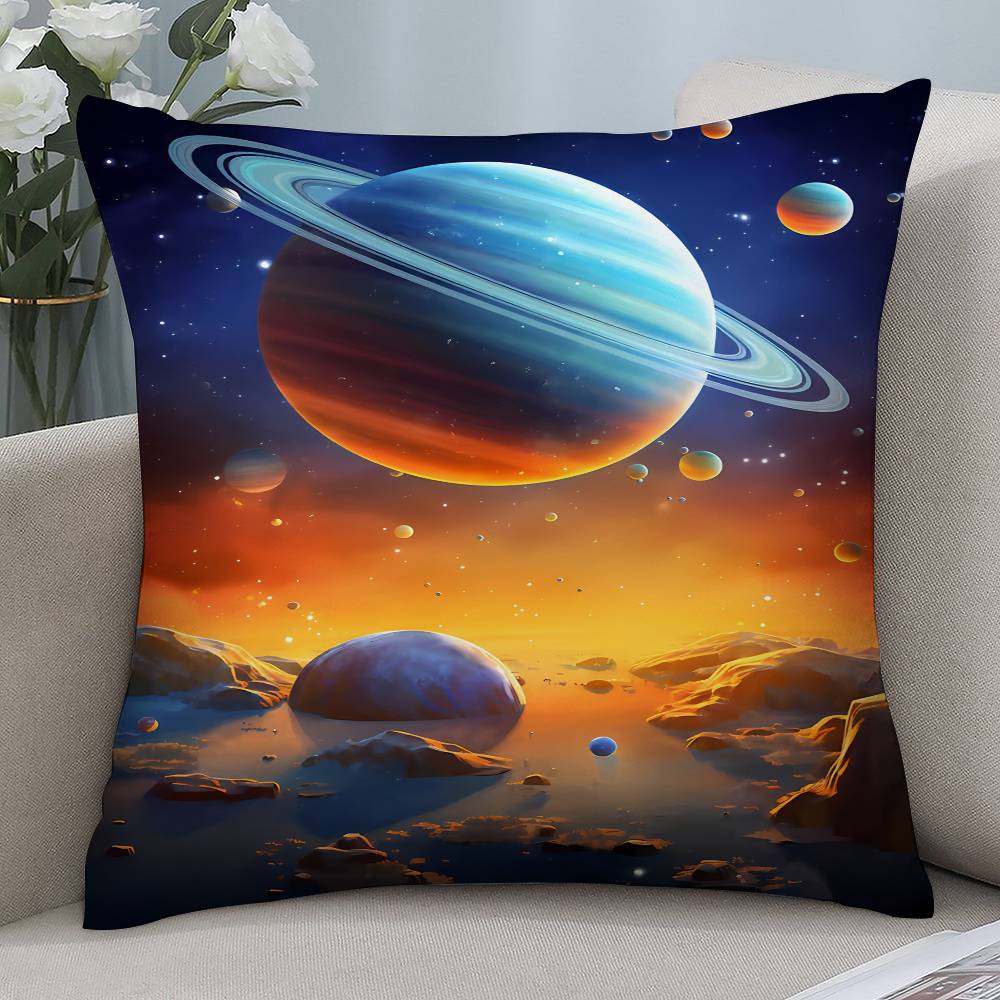 

Interstellar Dreamscape Pillow Case Short plush Double-sided Print Square Throw Pillow Covers Sofa Home Cushion Decor 12x12Inch