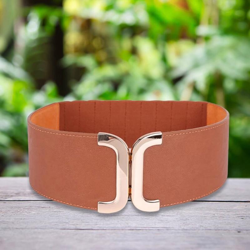 Street Styles Belt Leather Trendy Waist Belts Ladies Western Styles Waistband Fashion Waist Accessory