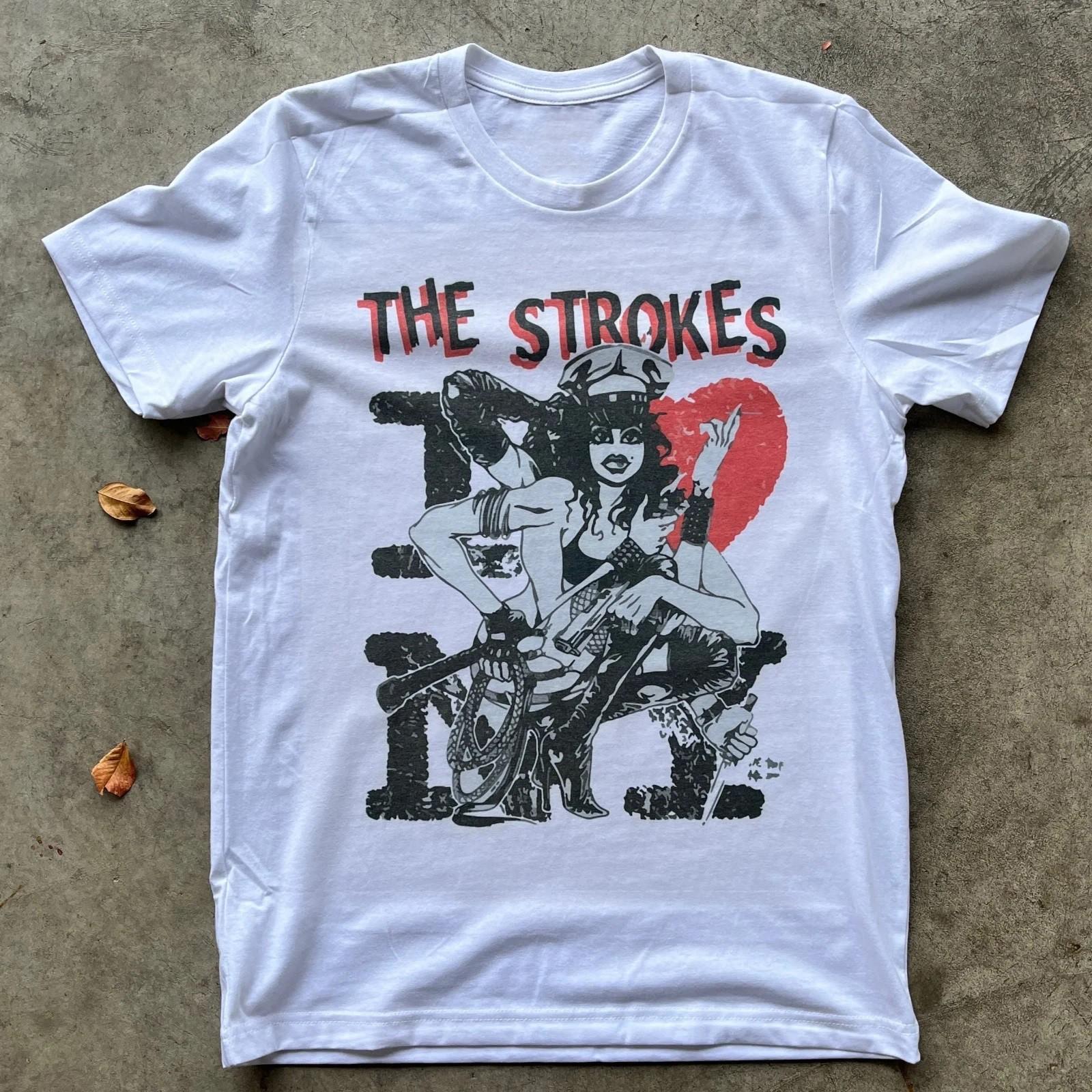 Vintage The Strokes Sexy Girl Gift For Fans Shirt YH109 XL