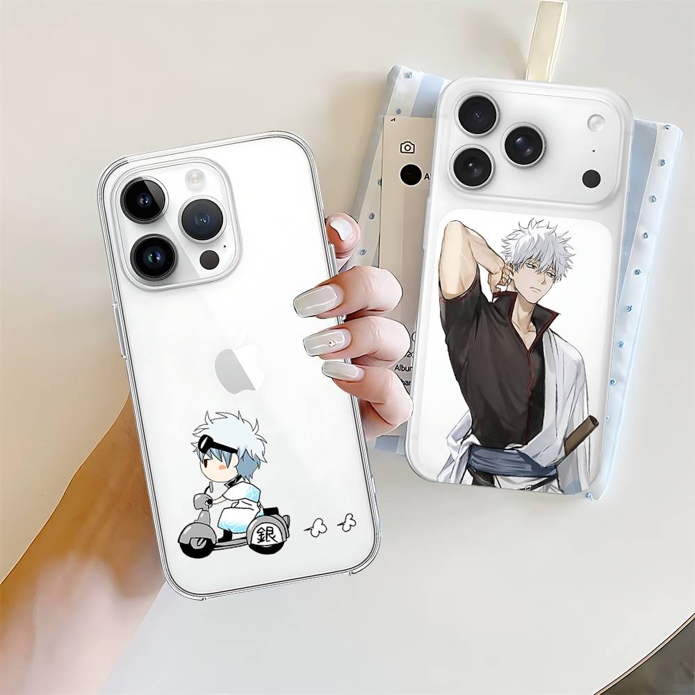 Phone Case For Samsung S26 S25 S24 S23 S22 S21 S20 FE Note20 Note10 Plus Ultra Lite Edge Amine G-Gintama 5G Clear Soft TPU Cover