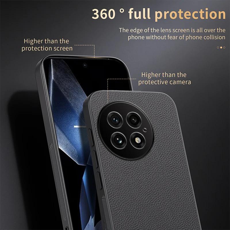 Luxury Business Leather Soft Frame Magnetic Cover For OnePlus 13 One Plus 13 5G Phone Cases Capa