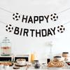 Soccer Happy Birthday Banner,Sport Theme Soccer Player Birthday Supplies,Soccer Enthusiast Birthday Party Decorations
