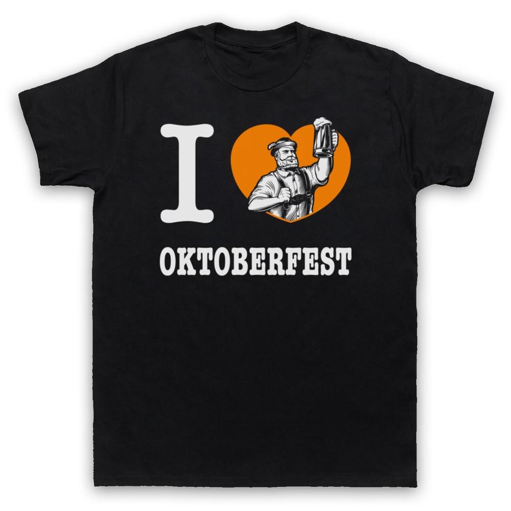 

I Love Oktoberfest German Beer Festival Bavarian Hall Mens And Womens T-Shirt S