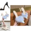 Stylish Korean High Heeled Slippers For Women With Pointed Toe And Fine Heels