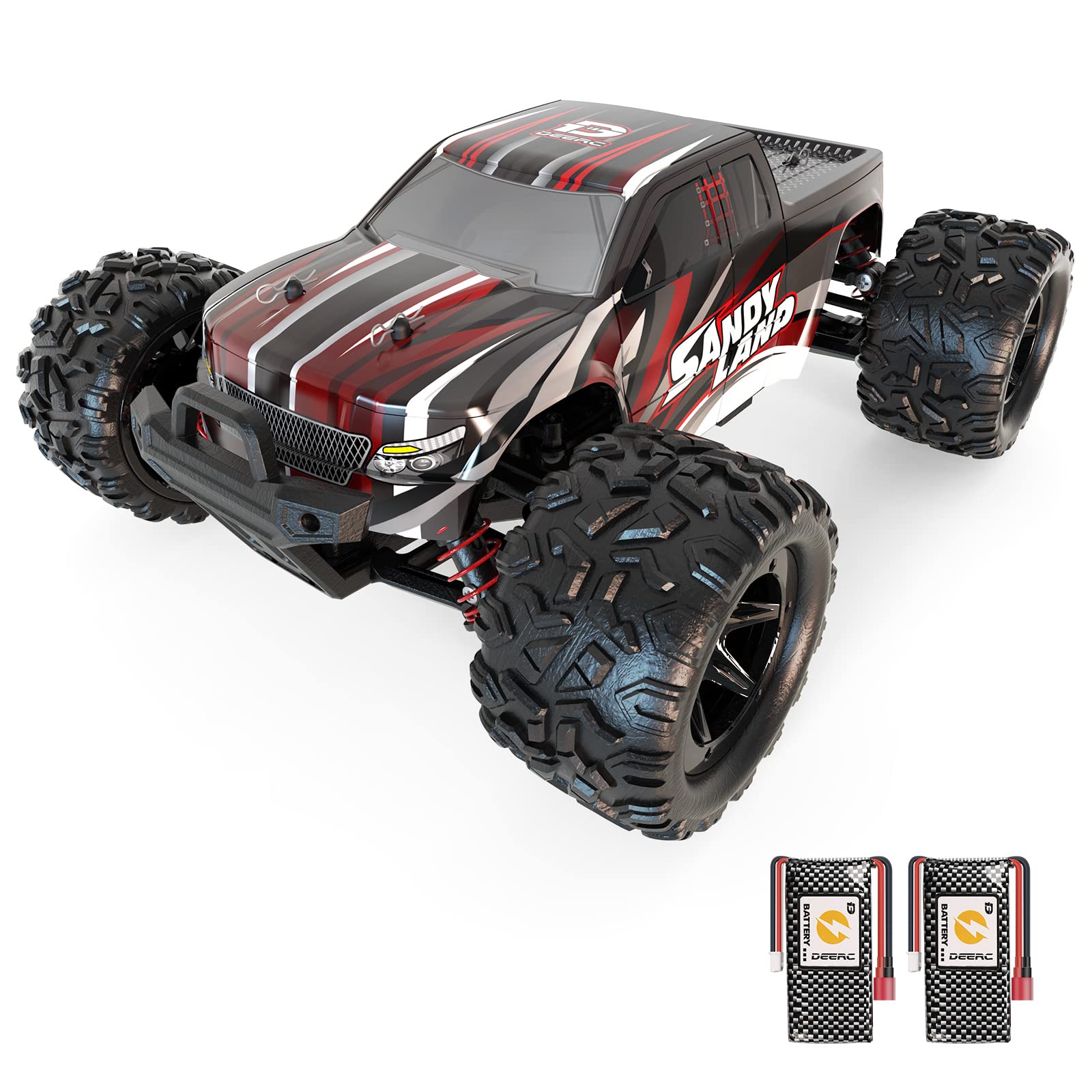 

DEERC Scale 4WD Electric RC High Override Run Perfect Gift for Kids and New Elementary and Middle School Certified in Model 9300 1/18 2.4Ghz Car,