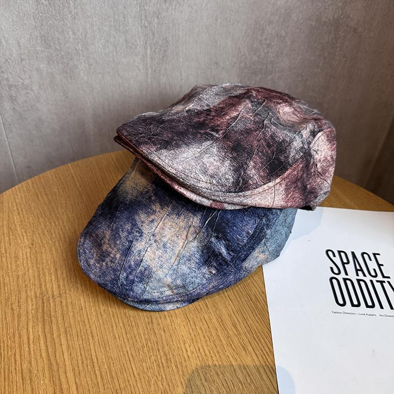 Retro Japanese Style Cap With Breathable Cotton Blend For Summer Casual Wear