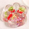 1/5Pcs Giant Cat Paw Squeeze Toy Stress Relief Clear Glitter Fruit Kitten Paw Sensory Toy Soft Stress Ball Animal Claw Pinch Fidget Toy