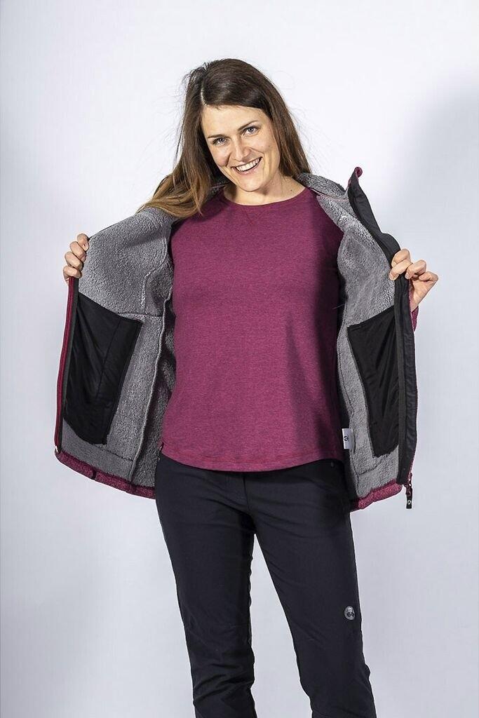 Jacket Maul Strickfleece Coat Cape Purple