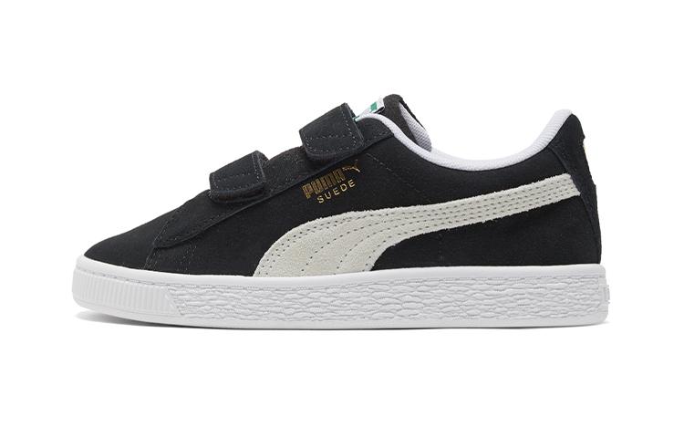PUMA Suede Classic XXI Classic Xxi Low top Kids Skateboarding Shoes White Black Kids 380563-01 28