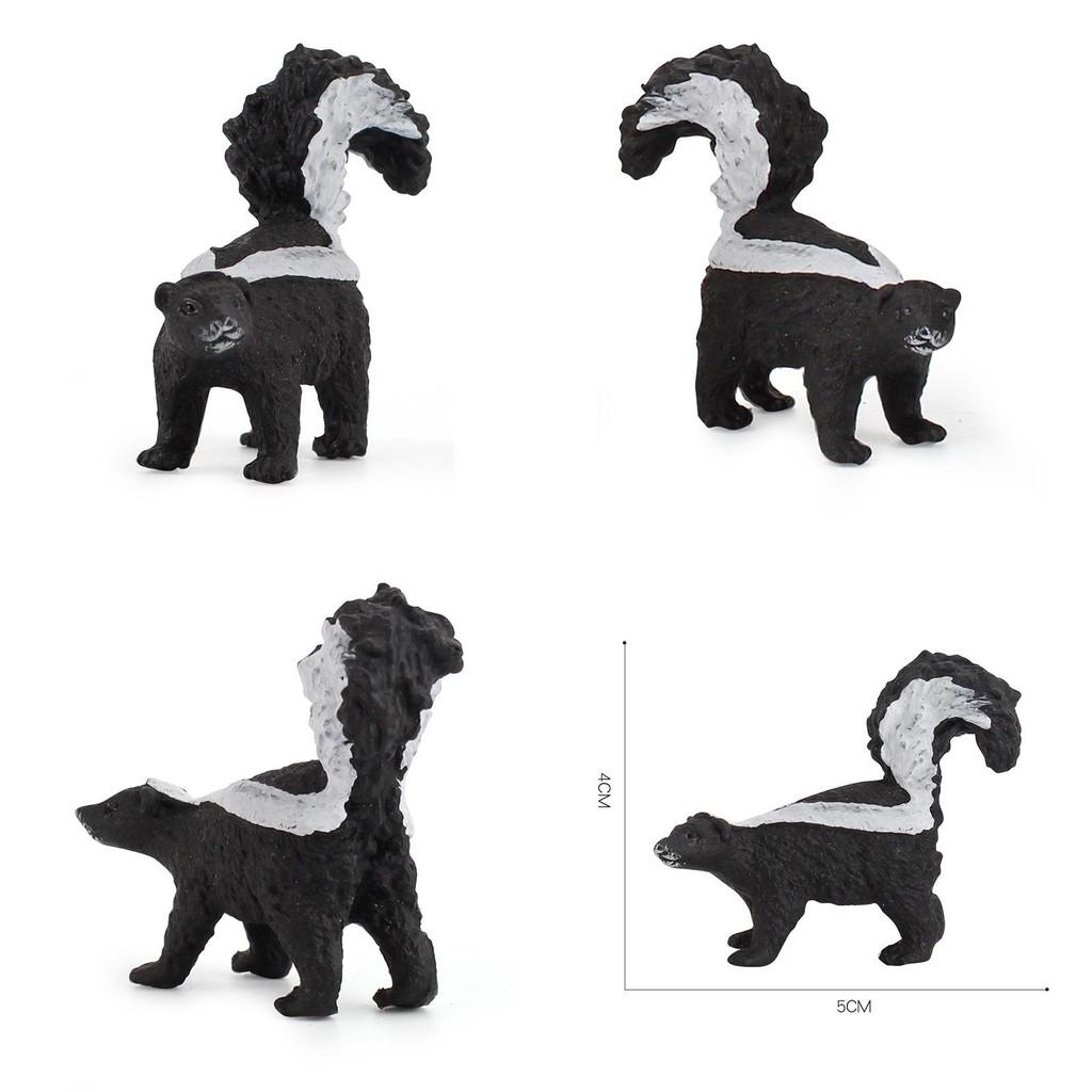 Childrens Pvc Static Animal Model Of Realistic Skunk For Educational Display And Collectors