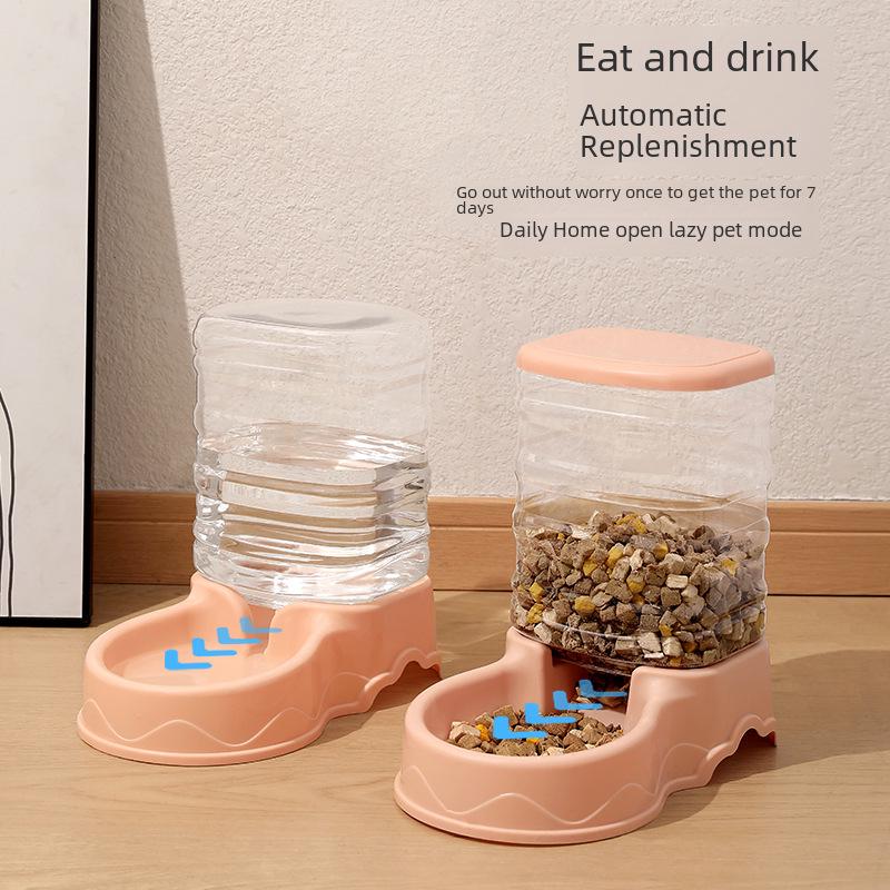 3.8L Large Capacity Automatic Dog Feeder & Water Bowl