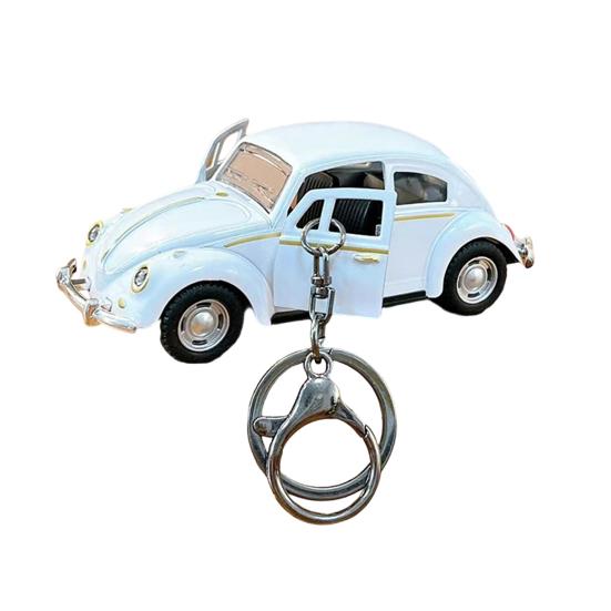 Přívěsek na klíče s otvírákem dveří auta na zpětný chod, kreslený design, dvojitý kroužek, přívěsek na školní tašku