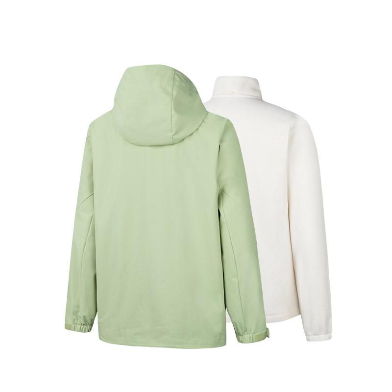 Anta Training Series Solid Color Zip-Up Hooded Comfortable Breathable Casual Waterproof Windproof Jacket Women Jackets 962447602-3