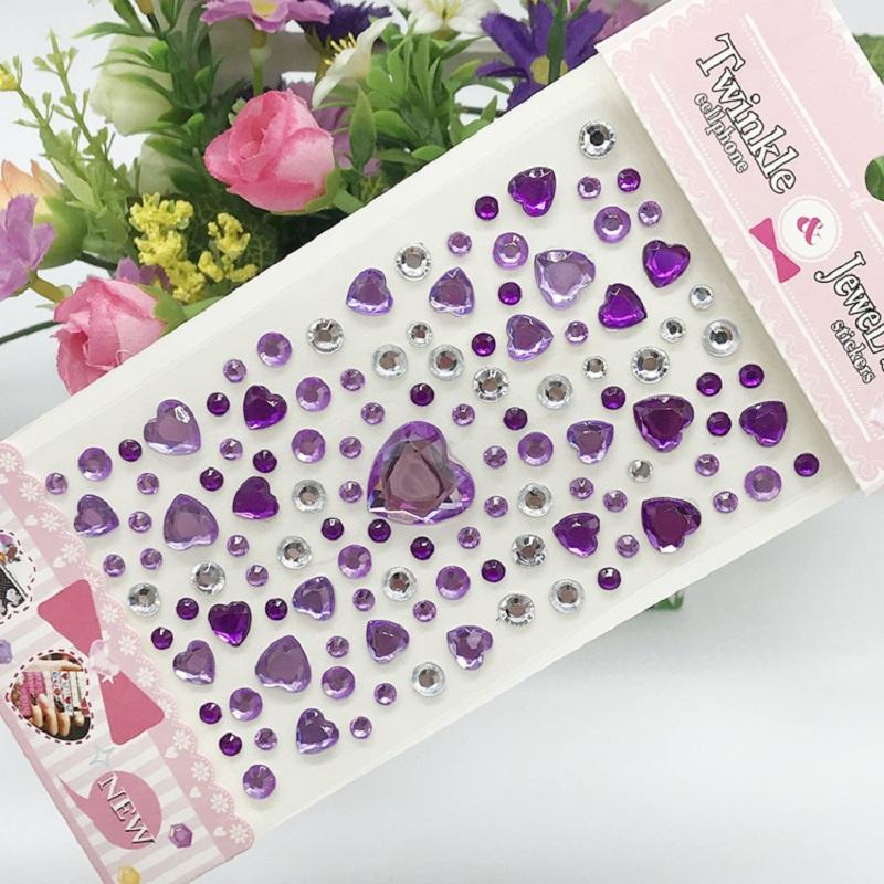 New Stickers On The Face Rhinestone Makeup Bright Face Art Sticker Children's Temporary Tattoo Rhinestone for Strasse Makeup