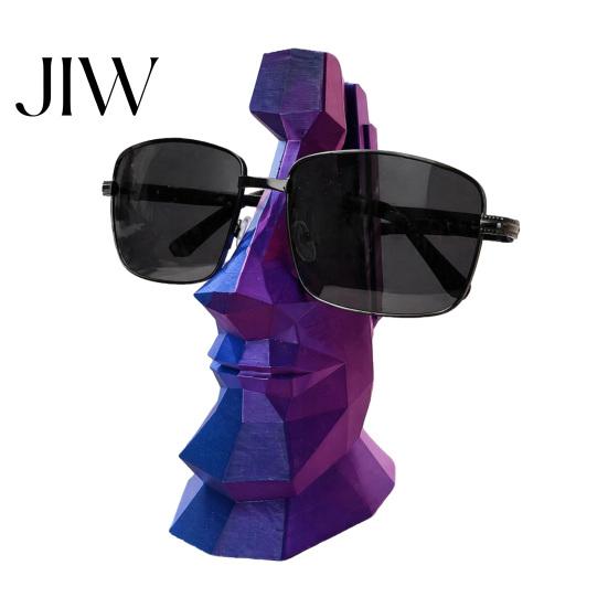 Fine Carving Ornament Hand Carved Eyeglass Holder, 3D Printed Nose Shaped Stand, Unique Artistic Home Figurine Decorative Display Rack, for